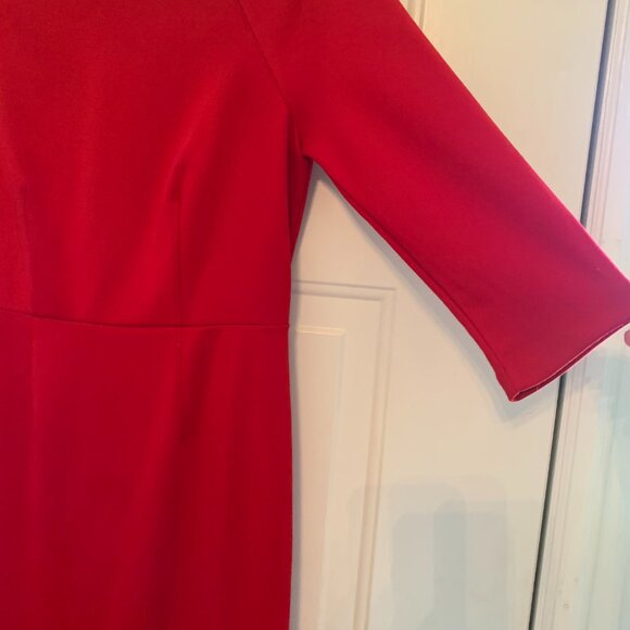 Red Body Con Dress The Limited Size 8 Elbow length sleeves - Picture 4 of 8